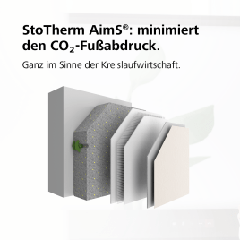 ♻️ Sto-Dämmplatte Top32 Biomass in der Systemvariante  StoTherm AimS®