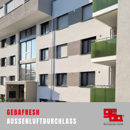 Außenluftdurchlass GZE-Silent, Bauvorhaben Öhringen Mannlehnenfeld