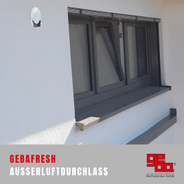Außenluftdurchlass GZE-Silent, Bauvorhaben Bad Sobernheim