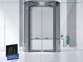 Karusselltür KTV ATRIUM FLEX mit dem ICONIC Award ausgezeichnet