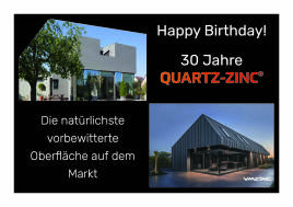 VMZINC QUARTZ-ZINC® seit 30 Jahren auf dem Markt!