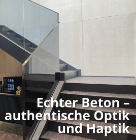 Echter Beton für zeitlose Innenarchitektur