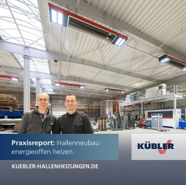 Praxisreport: Hallenneubau energieoffen heizen.