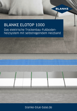 Elektrische Trockenbau-Flächenheizung BLANKE ELOTOP 1000
