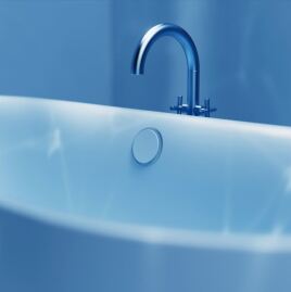 Badewannen monochrom in Szene setzen
