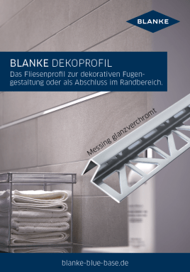 Dekorative Fugengestaltung mit BLANKE DEKOPROFILEN