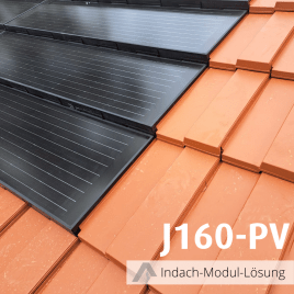 Außergewöhnlich: J160-PV-Modul kombiniert mit altrot