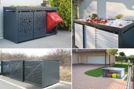 Mülltonnen verstecken und verschönern