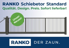 Neu im RANKO Sortiment: RANKO Schiebetor Standard – wo Perfektion zum Standard wird!