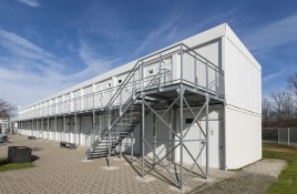 Modulare Asylunterkunft mit Wohlfühlatmosphäre