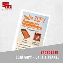 geba SDPV UniFix Universal-Metallersatzpfanne zur Photovoltaik- und Solarmontage