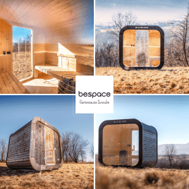Wellness-Rückzugsort im Grünen - Gartensauna SunCube PANORAMA