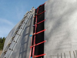 So geht‘s: Hochwertige Betonoberflächen von Rundbehältern für Trinkwasser und Kläranlagen