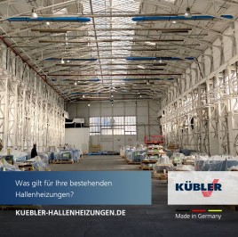 Wichtiges zum neuen GEG: 5. Was gilt für Ihre bestehenden Hallenheizungen?