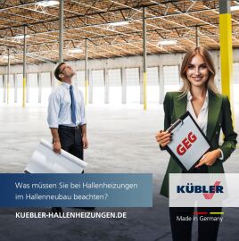 Wichtiges zum neuen GEG: 8. Was müssen Sie bei Hallenheizungen im Hallenneubau beachten?
