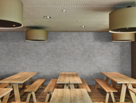 Elegante Wandgestaltung für Gastronomiebetriebe: EGGER DecoWall