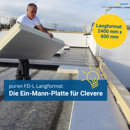 Die Ein-Mann-Platte für Clevere: puren FD-L Langformat