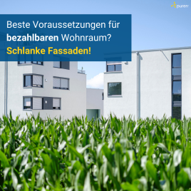 Schlanke Fassaden dank purenotherm