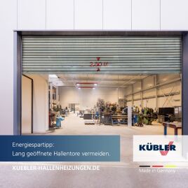 „Heizen bei offenen Fenstern“ in Privathaushalten ist wie „Heizen bei offenen Toren“ in Produktions- und Lagerhallen.