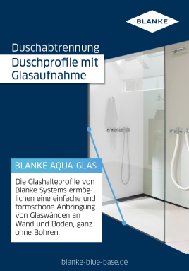 Walk-In-Dusche mit Glaswand? AQUA-Profile! ✨