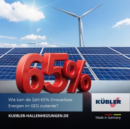 Wie kam die Zahl 65 % Erneuerbare Energien im GEG zustande?