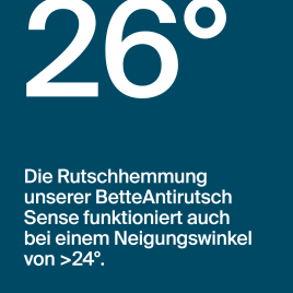 Wir passen auf Dich auf: BetteAntirutsch Sense