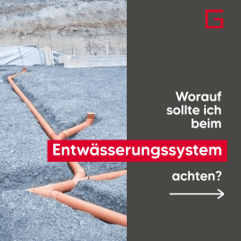 Entwässerungssystem Hausbau