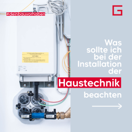 Installation der Haustechnik
