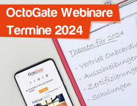 OctoGate Webinar Reihe 2024: Vertriebswege, Ausschreibungsrecht und Technik-Zertifizierung