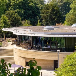 Flachdachabdichtung im Luisenpark in Mannheim
