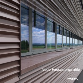 VMZINC einzigartige neue Fassadenprofile