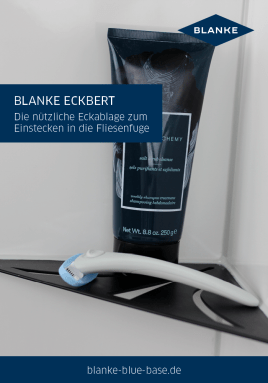 Auch in kleinen Bädern Ablagen schaffen mit BLANKE ECKBERT