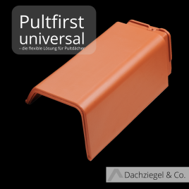 Pefekter Dachabschluss für ein Pultdach