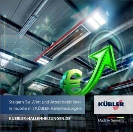 So steigern Sie mit der richtigen Hallenheizung von KÜBLER den Wert und die Attraktivität Ihrer Immobilie.