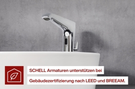 Sensor-Armaturen leisten Beitrag bei der Gebäudezertifizierung