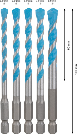 HEX-9 CERAMIC FLIESENBOHRER-PACK