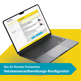Neu für Remeha Fachpartner: Heizwasseraufbereitungs-Konfigurator