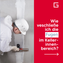 Fugen schließen Keller
