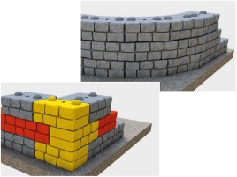 Gestaltungsvielfalt mit dem Redi-Rock Stützwandsystem