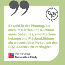 Gute Gründe für eine Flächenheizung