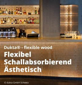 Dukta-Paneele - die wellenförmige Akustiklösung