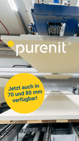 purenit: Jetzt auch in 70 und 80 mm Stärke verfügbar!