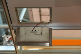 Infrarotheizung integriert in Gipskarton- Decke