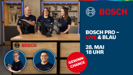 Seien Sie dabei: Live & Blau – Ihr Feierabend Livestream auf YouTube! Stift, Stauchkopf & Klammern – Begleiten Sie uns in die Welt unserer neuen Akku-Holznagler!