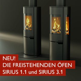 NEU: Der freistehende & raumluftunabhängige Ofen SIRIUS