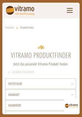 Produktfinder für Infrarotheizungen