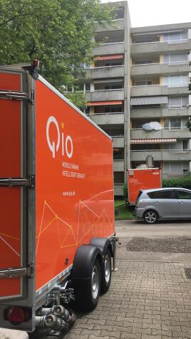 Qio Mobile Heizzentrale QHZ 350 bei der Heizungsmodernisierung
