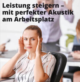Moderne Arbeitsplätze mit guter Akustik