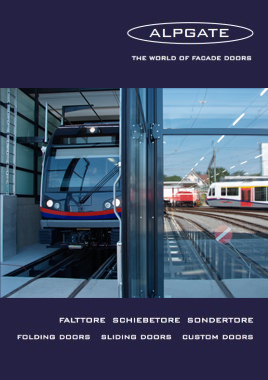 Ästhetische Tore mit Oberleitungsausschnitt für Bahnhöfe, Wartungshallen und Bahndepots!