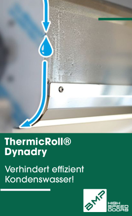 Verhindert effizient Kondenswasser! Das DYNAMICROLL® Dynadry